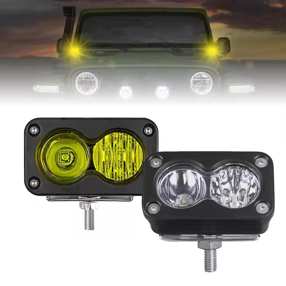 Universal Motorcycle Led Headlight Projector - 20W LED Headlight 3Inch Square Floodlight