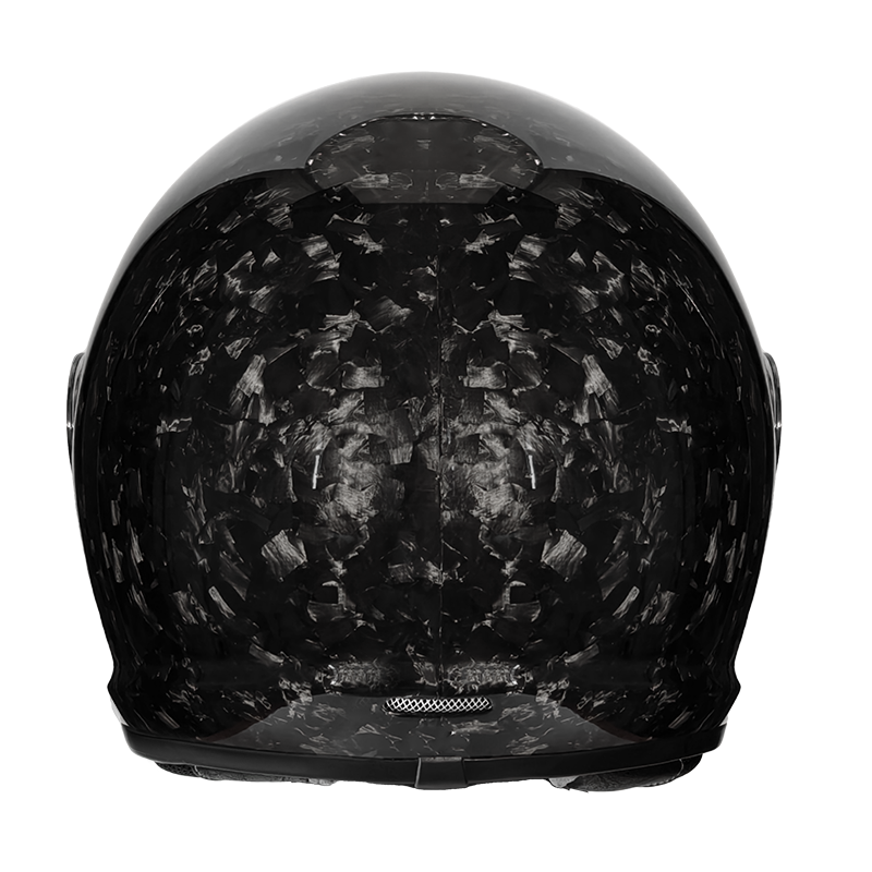 Forged Carbon Fiber Retro Full - Full Face Motorcycle Helmet With Bluetooth review and price