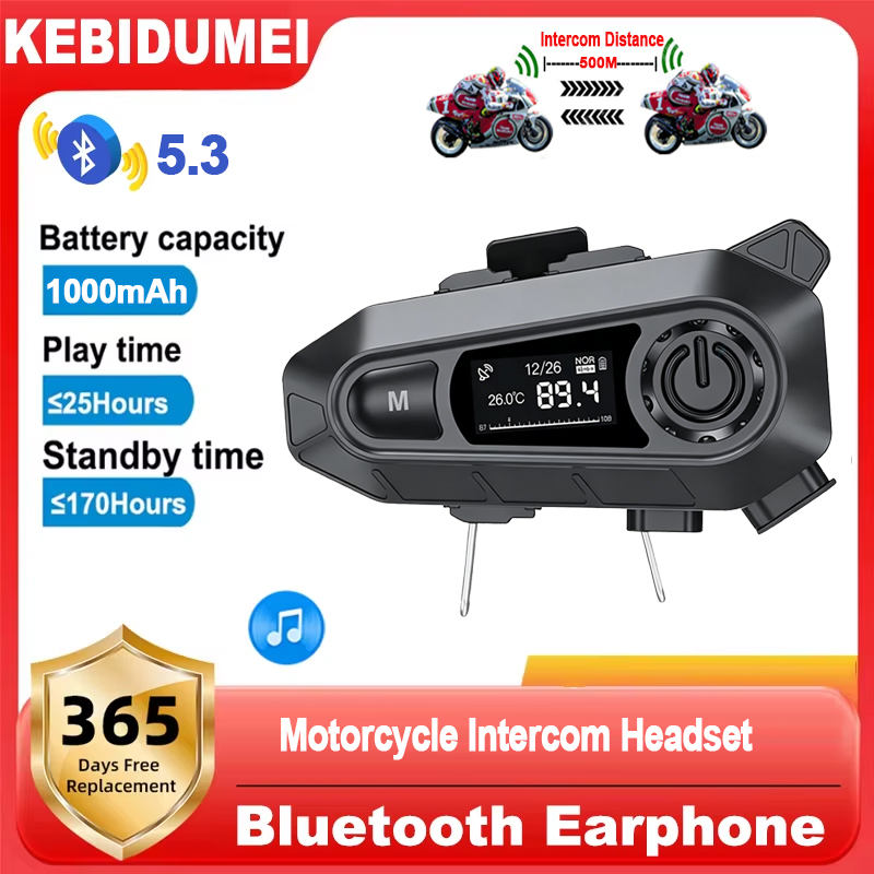 Bluetooth 5.3 Motorcycle Helme - Universal Motorcycle Helmet Intercom Headset review and price