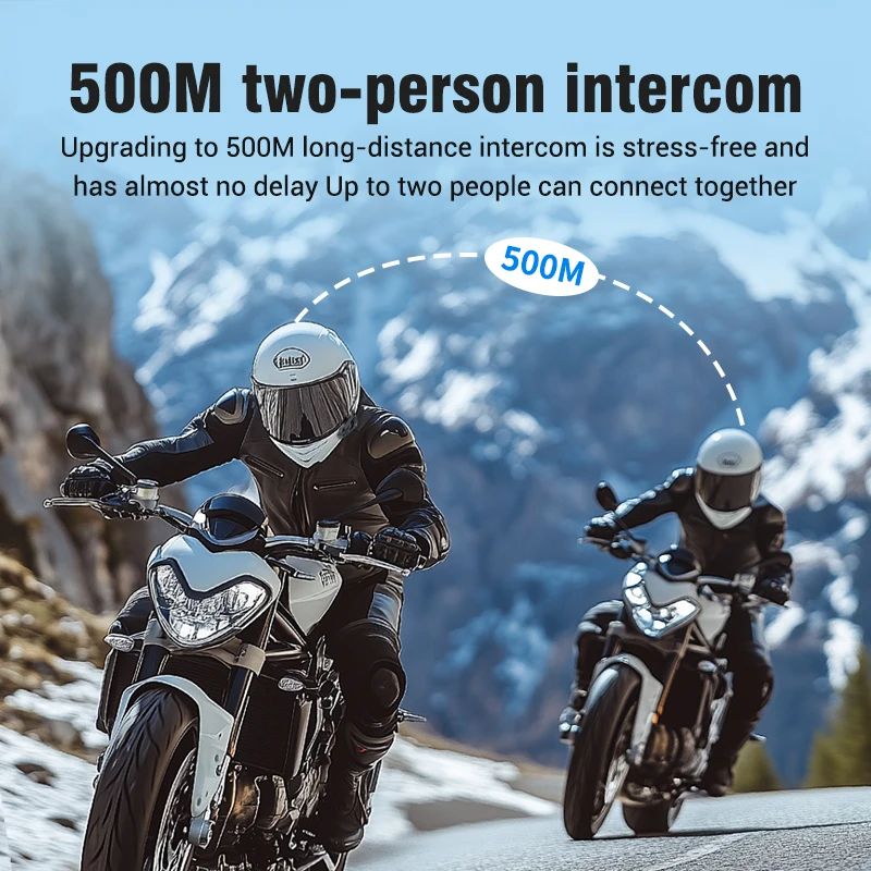 Bluetooth 5.3 Motorcycle Helme - Universal Motorcycle Helmet Intercom Headset review and price