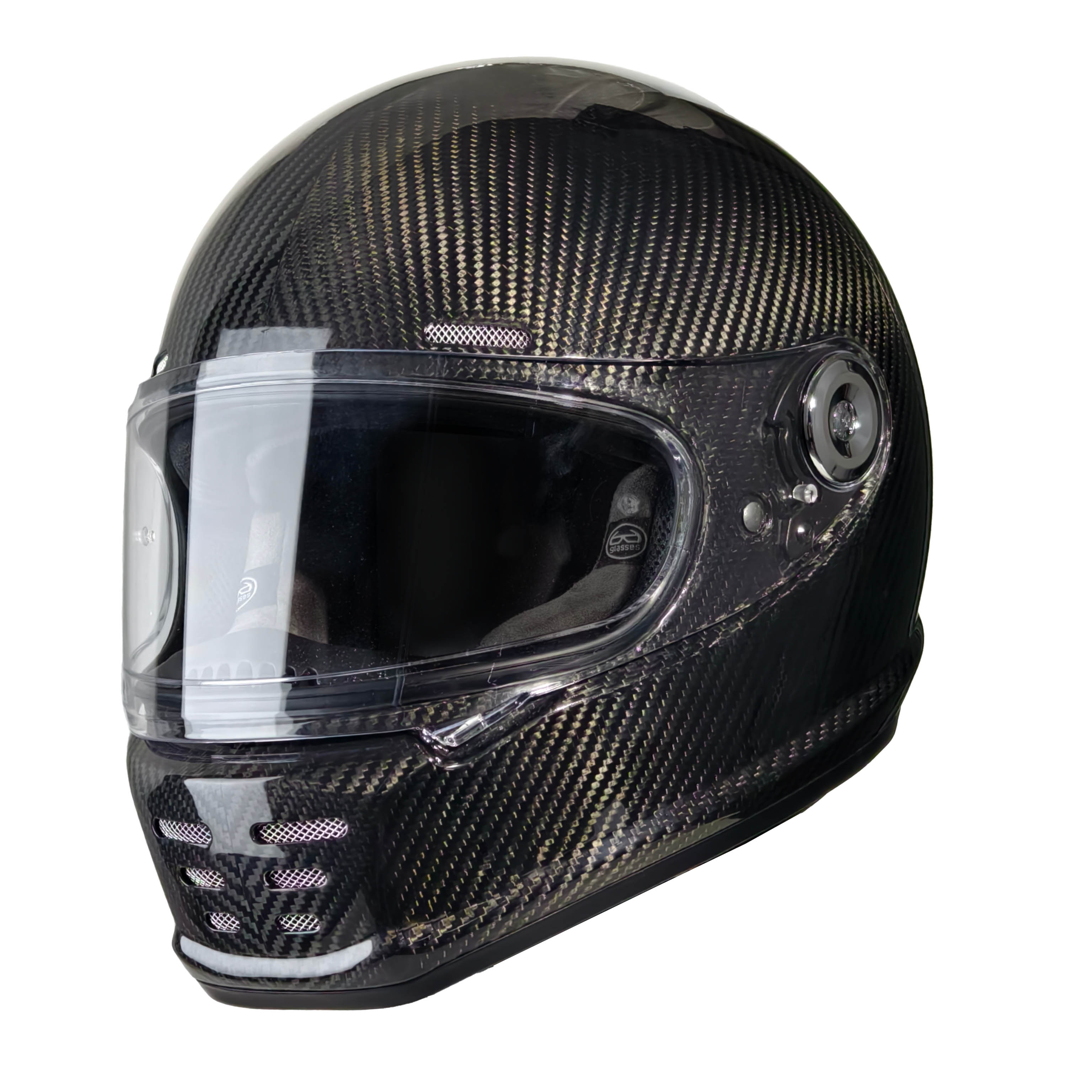 3K Carbon Fiber Retro Full Fac - Full Face Motorcycle Helmet With Bluetooth review and price