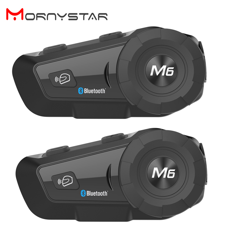 2PCS MONYSTAR M6 Plus 1000m Mo - Universal Motorcycle Helmet Intercom Headset review and price