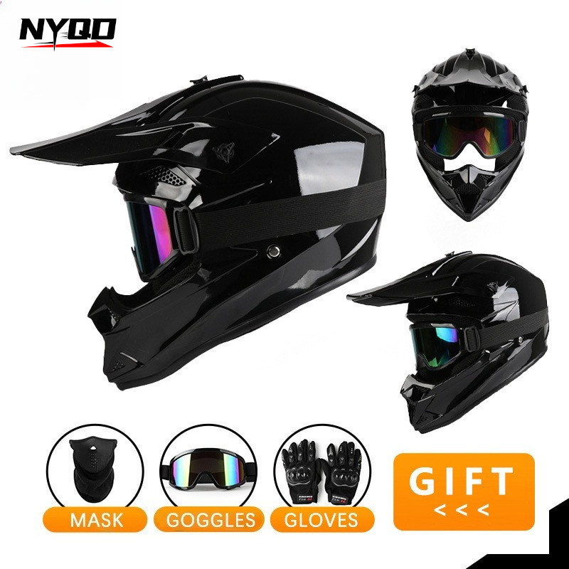 4 Seasons Breathable Full Face - Off Road Motocross Helmet Goggles Set review and price