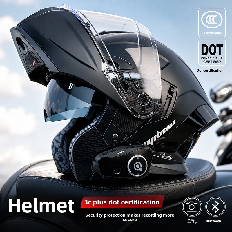 Kuqibao 3C Certified Motorcycl - Full Face Motorcycle Helmet With Bluetooth review and price