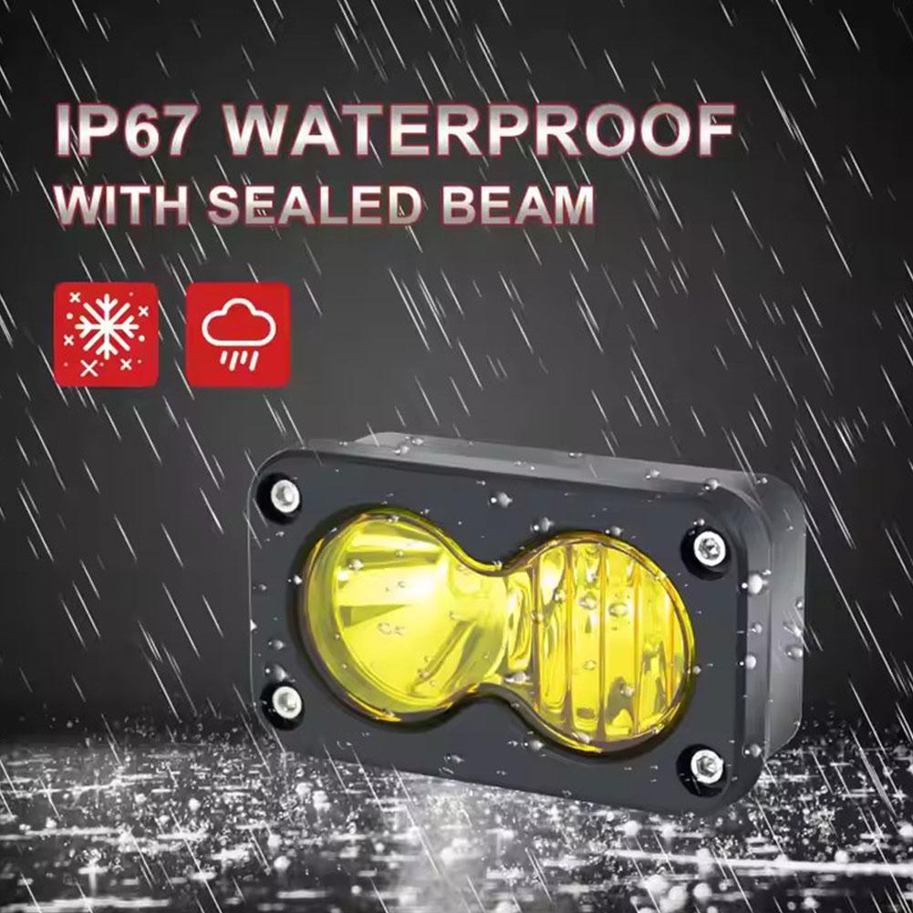 20W LED Headlight 3Inch Square - Universal Motorcycle Led Headlight Projector review and price