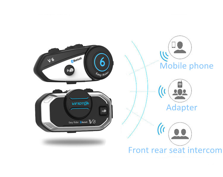 Vimoto V8 Motorcycle Helmet He - Universal Motorcycle Helmet Intercom Headset review and price