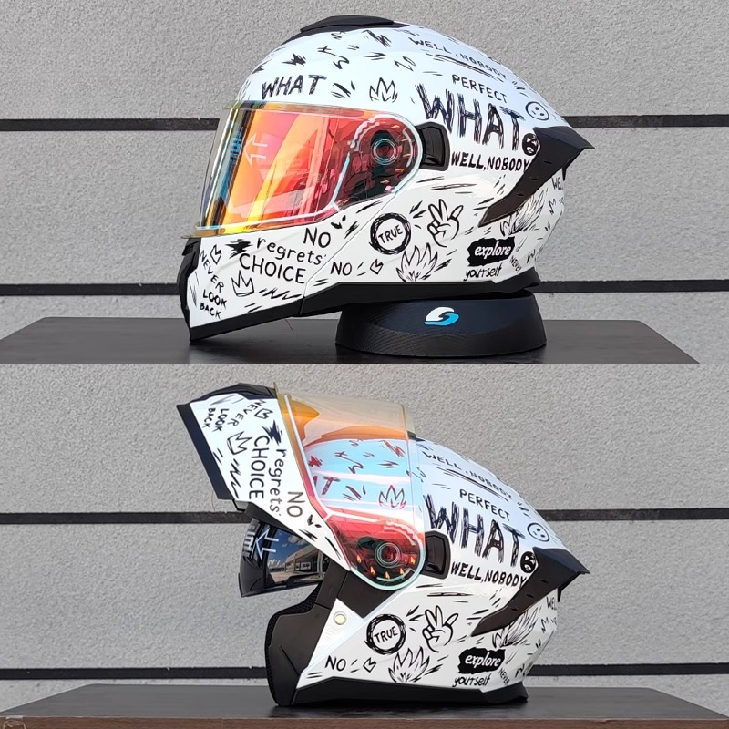 New Modular Flip Motorcycle He - Full Face Motorcycle Helmet With Bluetooth review and price