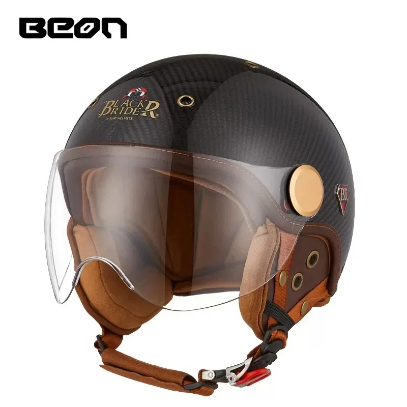 BEON BR13 Retro Open Face Half - Vintage Open Face Retro Helmet review and price