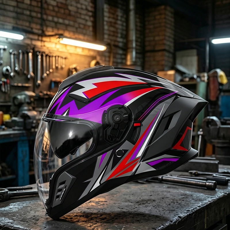 Motorcycle Helmet Four Seasons - Full Face Motorcycle Helmet With Bluetooth review and price