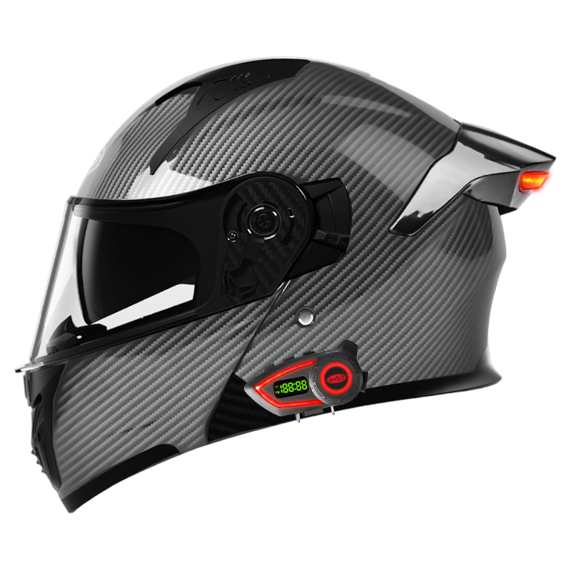 ABS Material Motorcycle Helmet - Full Face Motorcycle Helmet With Bluetooth review and price